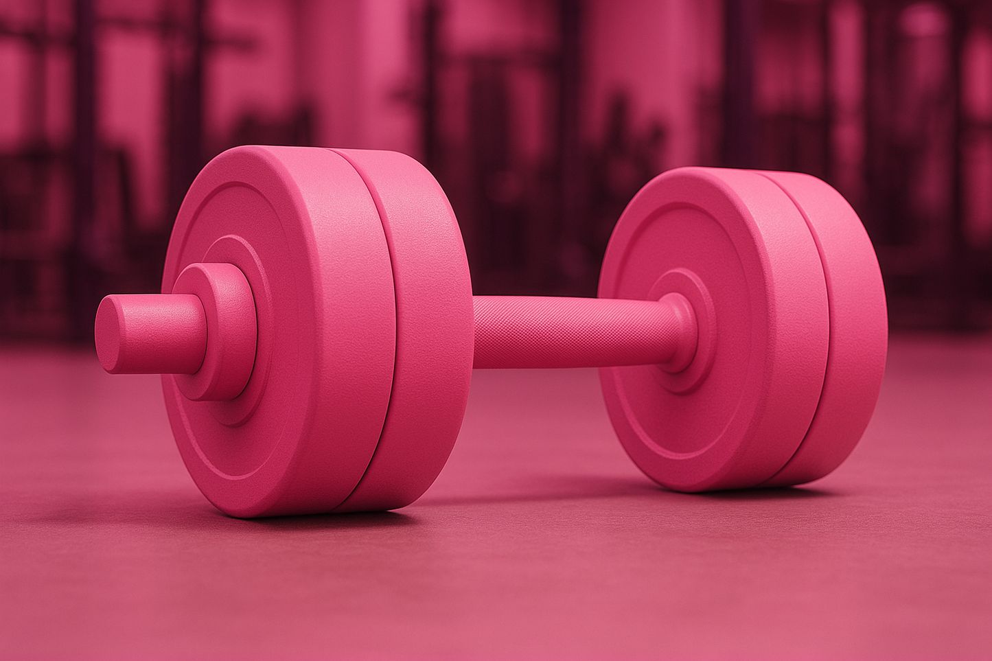 full pink big dumbell
